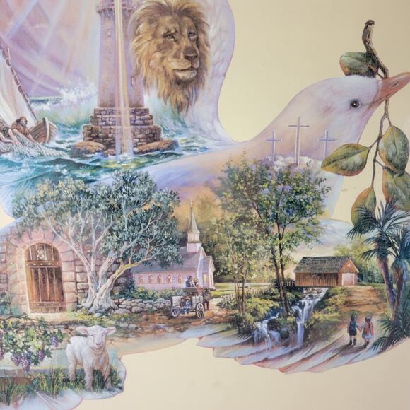 Dove of Hope Jigsaw Puzzle 1000 Piece Sandra Bergeron 2001 New Sealed SunsOut - Picture 4 of 14